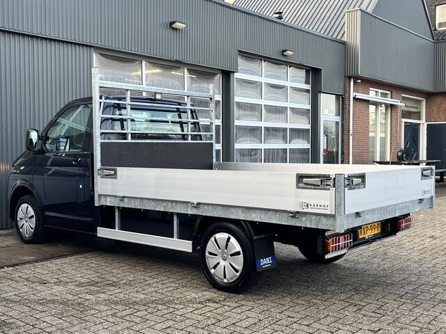 Volkswagen TRANSPORTER 2.0 TDI L2 Pick up open laadbak Pick-up met Airco Telefoonverbinding 3-Persoons 1e eigenaar Dealer onderhouden P-up Bakwagen Doka Pritsche Euro 6