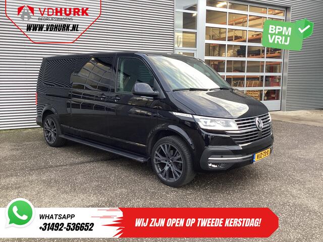 Volkswagen TRANSPORTER T6.1 2.0 TDI 150 pk DSG Aut. L2 DC Dubbel Cabine LED/ 20" LMV/ Elek. Schuifdeur/ Alpine/ Leder/ Climate/ Cruise/ Camera/ Trekhaak