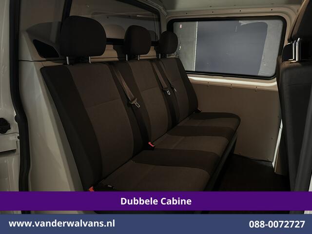 Volkswagen TRANSPORTER 2.0 TDI 150pk L2H1 Dubbele cabine Euro6 Airco | 6-Zits | 2500kg Trekhaak | Navigatie | Cruisecontrol | Apple Carplay, Android Auto, Parkeersensoren