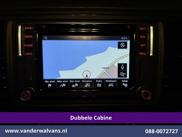 Volkswagen TRANSPORTER 2.0 TDI 150pk L2H1 Dubbele cabine Euro6 Airco | 6-Zits | 2500kg Trekhaak | Navigatie | Cruisecontrol | Apple Carplay, Android Auto, Parkeersensoren