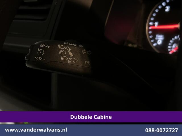 Volkswagen TRANSPORTER 2.0 TDI 150pk L2H1 Dubbele cabine Euro6 Airco | 6-Zits | 2500kg Trekhaak | Navigatie | Cruisecontrol | Apple Carplay, Android Auto, Parkeersensoren