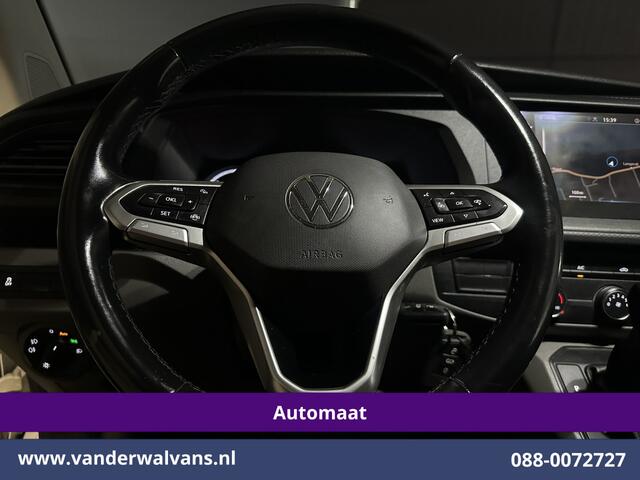 Volkswagen TRANSPORTER 2.0 TDI 150pk Automaat L1H1 Euro6 Airco | Navigatie | Camera | Android Auto | Cruisecontrol | Trekhaak Parkeersensoren, Bijrijdersbank