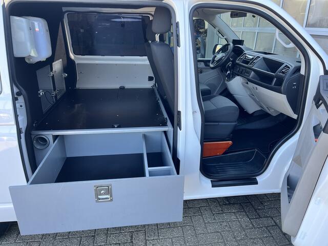 Volkswagen TRANSPORTER 2.0 TDI L1H1 DSG 2x Schuifdeur Hondenvervoer Airco Cruise controle hondenrek Hond Ventilatiesysteem 2-Persoons Achterklep Bpm vrij voor particulier gebruik!!