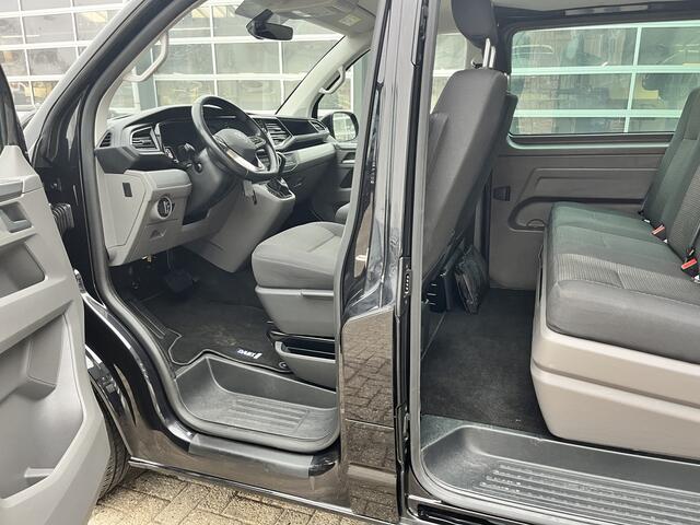 Volkswagen TRANSPORTER 2.0 TDI L2H1 DC Dubbele schuifdeur Ladekasten Airco Cruise controle Telefoonverbinding Apple carplay Navigatiesysteem Euro 6 DC 1e eigenaar Dealer onderhouden