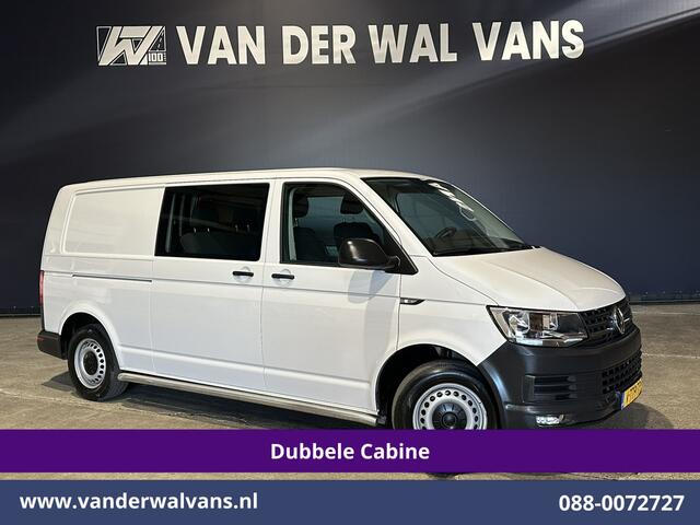Volkswagen TRANSPORTER 2.0 TDI 150pk L2H1 Dubbele Cabine Airco | 5-Zits | Navigatie | Apple Carplay | Cruisecontrol Android Auto, 2500kg Trekhaak, Parkeersensoren, Achterklep