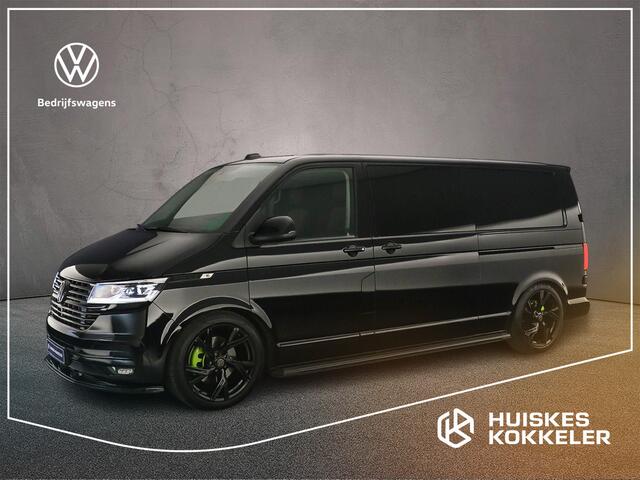 Volkswagen TRANSPORTER 2.0 TDI 204pk DSG L2 DC Caravelle Highline | Climatronic | Verlaagd | 20" | Leder | Elec. schuifdeuren | Trekhaak | Blackstyle