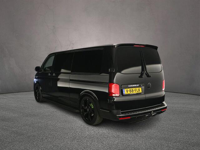 Volkswagen TRANSPORTER 2.0 TDI 204pk DSG L2 DC Caravelle Highline | Climatronic | Verlaagd | 20" | Leder | Elec. schuifdeuren | Trekhaak | Blackstyle