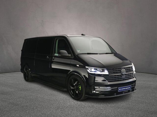 Volkswagen TRANSPORTER 2.0 TDI 204pk DSG L2 DC Caravelle Highline | Climatronic | Verlaagd | 20" | Leder | Elec. schuifdeuren | Trekhaak | Blackstyle