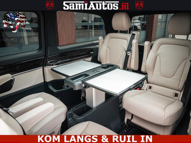 Volkswagen TRANSPORTER M.B V-KlASSE AMG VIP PURE LUXE 6 PERSOONS | 4-MATIC | LANG | PANO DAK | EXCLUSIVE | ADAPTIVE CRUISE | ALCANTARA HEMEL | BURMESTER | 6 X STOELEN VERWARMD EN GEKOELD | ROYALE (CLASS) BEEN RUIMTE |