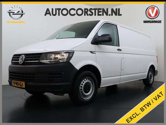 Volkswagen TRANSPORTER 2.0TDI L2H1 150pk Ecc Trekhaak Cruise-Control Verwarmde-Voorruit EURO6 Kasten-bouw Betonplex Comfortline Elektr. Ramen Centr.Vergrendeling Automatische Verlichting 2.500 kg trekvermogen
