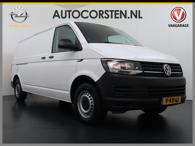 Volkswagen TRANSPORTER 2.0TDI L2H1 150pk Ecc Trekhaak Cruise-Control Verwarmde-Voorruit EURO6 Kasten-bouw Betonplex Comfortline Elektr. Ramen Centr.Vergrendeling Automatische Verlichting 2.500 kg trekvermogen