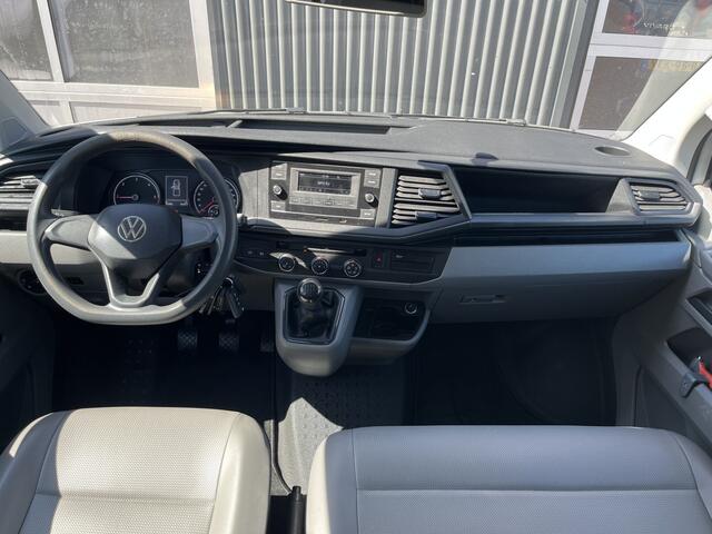 Volkswagen TRANSPORTER 2.0 TDI L2H1 DC Euro 6 Pick up Dubbele cabine open laadbak Pick-up Airco Telefoonverbinding 1e eigenaar 6-Persoons Werkverlichting P-up Doka Pritsche