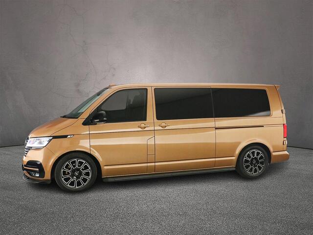 Volkswagen TRANSPORTER T6.1 2.0 TDI 150pk DSG L2 Bulli Dubbele Cabine | Leder | 2x Schuifdeur | Adaptieve Cruise Control | 6-persoons | Apple Carplay / Android Auto | Trekhaak | Camera | Navigatie |