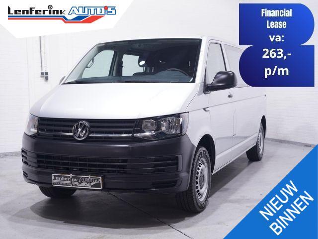 Volkswagen TRANSPORTER 2.0 TDI 150 pk L2 Dubbel Cabine Airco, Navi Cruise Control, Trekhaak, 5-Zits