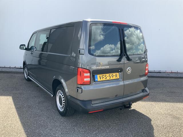 Volkswagen TRANSPORTER MARGE !! 2.0 TDI L2H1 Dub Cab 5 Pers Airco Cruise Navi Trekhaak 2200 kg Alu Velg Side Bar Camera Bull Bar Euro 6