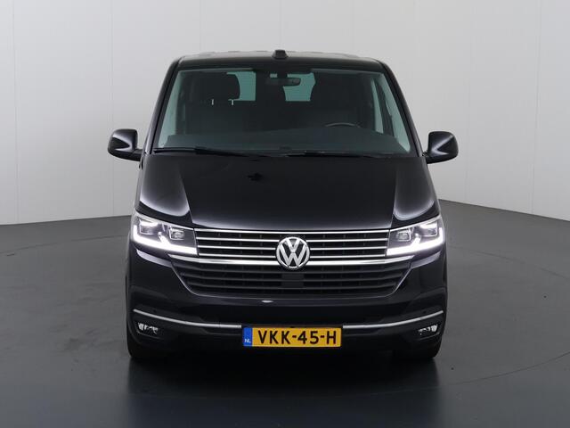 Volkswagen TRANSPORTER 2.0 TDI | 7-DSG | 199 PK | L2 H1 | DUBBELE CABINE | SCHUIFDEUR L+R | ADAPTIVE CRUISE CONTROL | LED KOPLAMPEN | 5-ZITS | BULLI | TREKHAAK | 18" SPRINGFIELD | NAVIGATIE | PARKEERCAMERA | ACHTERDEUREN