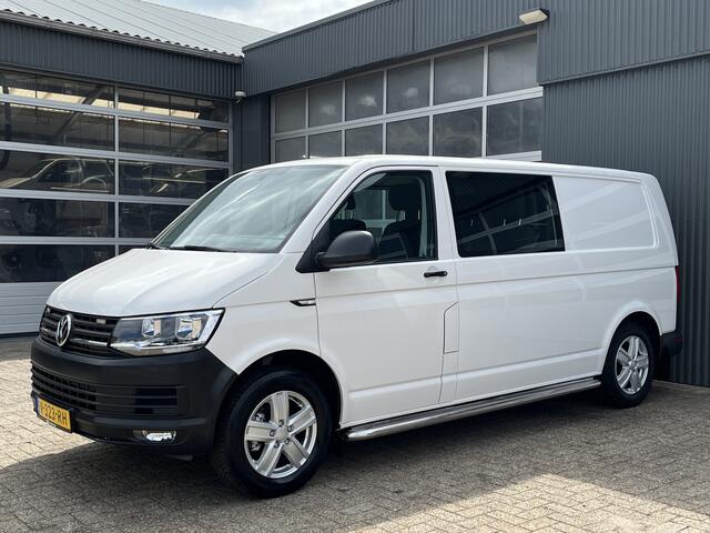 Volkswagen TRANSPORTER 2.0 TDI L2H1 DC 4Motion 150pk 4x4 Vierwielaandrijving Airco Cruise controle Telefoonverbinding Navigatie Apple carplay Trekhaak 2500kg Euro 6 Bpm vrij voor particulier gebruik!!