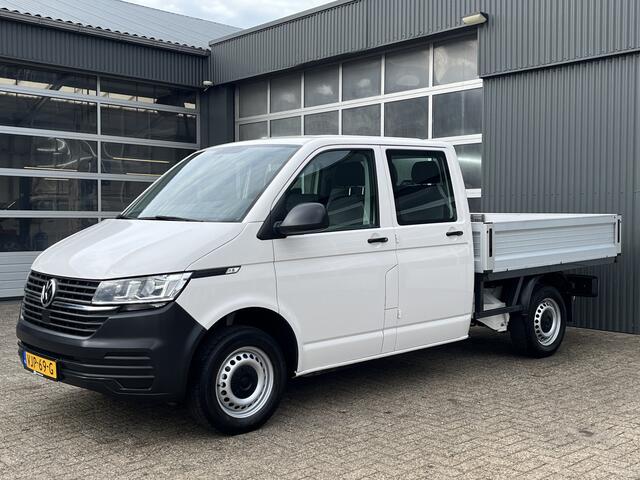 Volkswagen TRANSPORTER 2.0 TDI DC Pick-up Openlaadbak Airco Telefoonverbinding 6-Persoons 1e eigenaar Dubbele cabine P-up Euro 6 Bpm vrij voor particulier gebruik!!