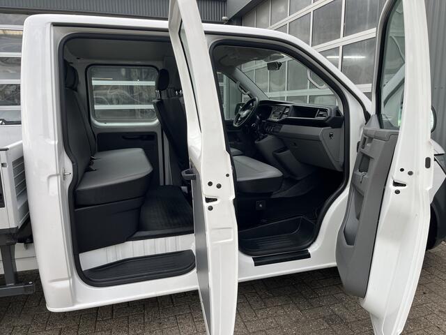 Volkswagen TRANSPORTER 2.0 TDI DC Pick-up Openlaadbak Airco Telefoonverbinding 6-Persoons 1e eigenaar Dubbele cabine P-up Euro 6 Bpm vrij voor particulier gebruik!!