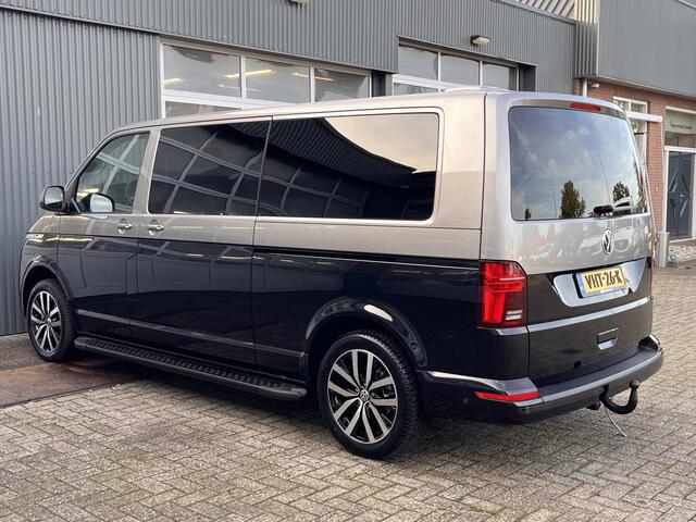 Volkswagen TRANSPORTER T6.1 2.0 TDI L2H1 200 pk DC 4 Motion Highline Bulli 2x elektrische schuifdeuren en achterklep 4x4 Leder Two-tone kleur Airco Cruise controle Trekhaak 2500kg Dealer onderhouden Vol!! Dubbele cabine 4WD BPM VRIJ