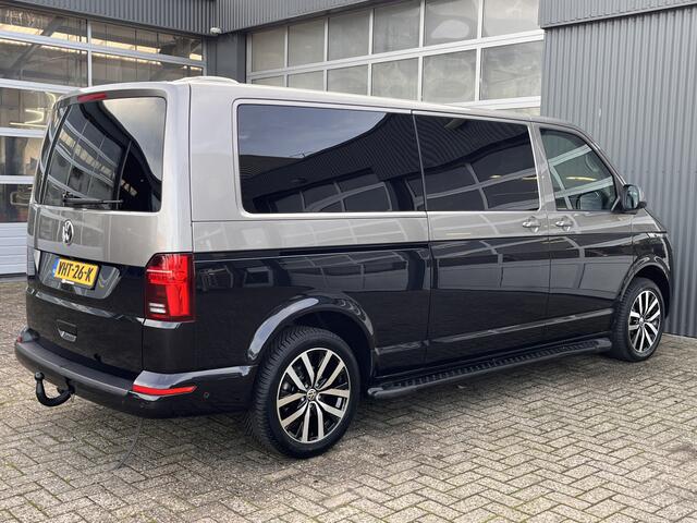 Volkswagen TRANSPORTER T6.1 2.0 TDI L2H1 200 pk DC 4 Motion Highline Bulli 2x elektrische schuifdeuren en achterklep 4x4 Leder Two-tone kleur Airco Cruise controle Trekhaak 2500kg Dealer onderhouden Vol!! Dubbele cabine 4WD BPM VRIJ