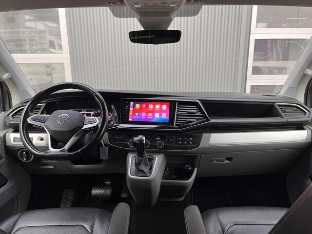 Volkswagen TRANSPORTER T6.1 2.0 TDI L2H1 200 pk DC 4 Motion Highline Bulli 2x elektrische schuifdeuren en achterklep 4x4 Leder Two-tone kleur Airco Cruise controle Trekhaak 2500kg Dealer onderhouden Vol!! Dubbele cabine 4WD BPM VRIJ
