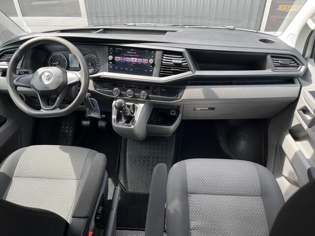 Volkswagen TRANSPORTER 2.0 TDI L2H1 DC 150pk Airco Cruise controle Trekhaak 2500kg trekgewicht Apple carplay Navigatiesysteem 5-Persoons Euro 6 Telefoonverbinding Dealer onderhouden