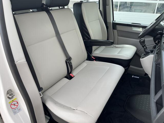 Volkswagen TRANSPORTER 2.0 TDI L2H1 DC Kipper open laadbak Airco Bluetooth trekhaak 2200 kg 1e eigenaar Dealer onderhouden Kieper P-up Doka Pritsche Ahk 2200kg Pick-up bakwagen