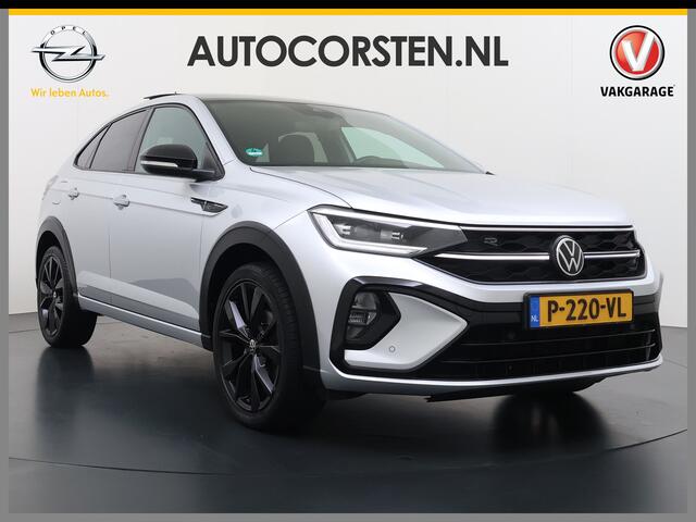 Volkswagen Taigo 1.0TSI Automaat R-Line Panoramadak Camera Adap.Cruise Trekhaak Stoelverwarming Apple Carplay Android Auto Navi Ecc Draadloze telefoonlader Keyless Lmv DAB Bluetooth IQ Light Pdc Isofix Privacy Glas Led Rijstrooksensor 1100KG Trekgewicht