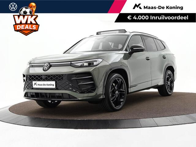 Volkswagen Tayron R-Line Edition 1.5 eHybrid 204 PK 6 versn. DSG · Rondomzichtcamera · Panoramaschuif-kanteldak · Trekhaak inklapbaar, met elektrische ontgrendeling, incl. aanhangermanoeuvreerhulp Trailer Assist · Prijs is inclusief inruilpremie ·
