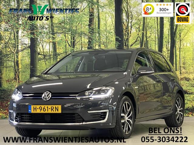 Volkswagen e-Golf E-DITION | Warmtepomp | Apple Carplay | Android Auto | Navigatie | Adaptieve Cruise Control | Standkachel | Keyless Go / Keyless Entry | Parkeersensoren | Isofix |