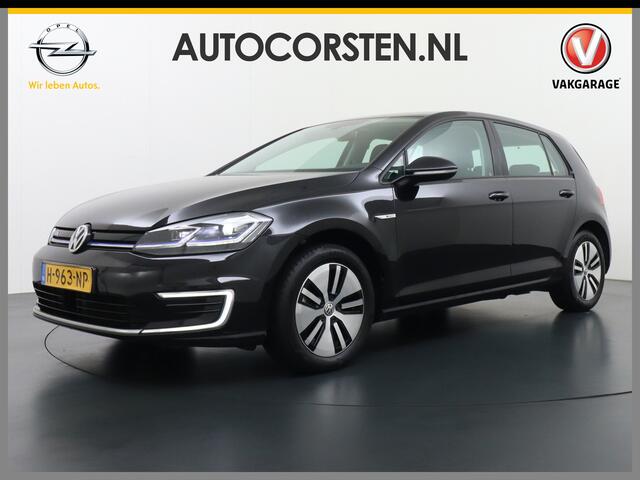 Volkswagen e-Golf E-DITION AUT. Adaptive Cruise Apple Carplay Android Navi Climatronic Pdc Led Regen-Lichtsensor 36kWh Bluetooth Car-Net App-Connect Licht-/regensensor App-Connect 1e Eigenaar, 8 jaar of 160.000 kilometer garantie op de hoogvoltaccu vanaf nieuw