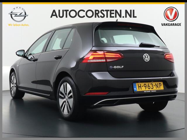 Volkswagen e-Golf E-DITION AUT. Adaptive Cruise Apple Carplay Android Navi Climatronic Pdc Led Regen-Lichtsensor 36kWh Bluetooth Car-Net App-Connect Licht-/regensensor App-Connect 1e Eigenaar, 8 jaar of 160.000 kilometer garantie op de hoogvoltaccu vanaf nieuw