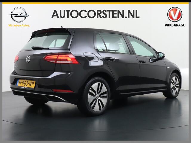 Volkswagen e-Golf E-DITION AUT. Adaptive Cruise Apple Carplay Android Navi Climatronic Pdc Led Regen-Lichtsensor 36kWh Bluetooth Car-Net App-Connect Licht-/regensensor App-Connect 1e Eigenaar, 8 jaar of 160.000 kilometer garantie op de hoogvoltaccu vanaf nieuw