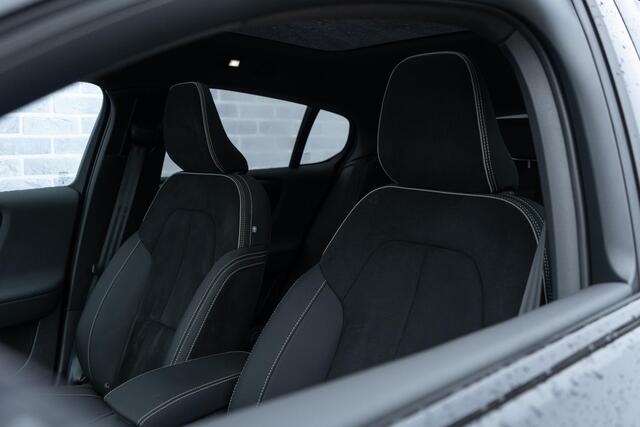 Volvo C40 Single Motor Extended Range 82 kWh Plus | Long Range | Google | Adaptieve Cruise | Pano Dak | Warmtepomp | Stoel-/Stuurverwarming | Zitverlenging | Elek. Achterklep | Keyless | Getint Glas | 20" LM