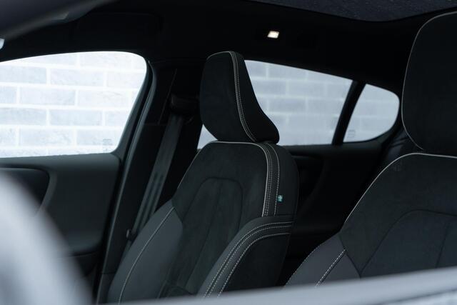 Volvo C40 Single Motor Extended Range 82 kWh Plus | Long Range | Google | Adaptieve Cruise | Pano Dak | Warmtepomp | Stoel-/Stuurverwarming | Zitverlenging | Elek. Achterklep | Keyless | Getint Glas | 20" LM