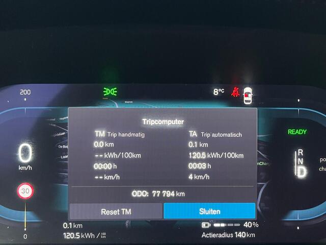 Volvo C40 69 kWh, Automaat, Bluetooth, CarPlay, Camera, Cruise, NAP, BTW