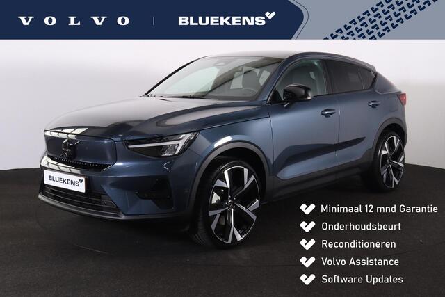 Volvo EC40 Single Motor Extended Range Plus Black Edi. 82 kWh - Panoramadak - IntelliSafe Assist & Surround - 360º Camera - Harman/Kardon audio - Verwarmde voorstoelen, stuur - Parkeersensoren voor & achter - Draadloze tel. lader - Warmtepomp - Extra getint glas - 2