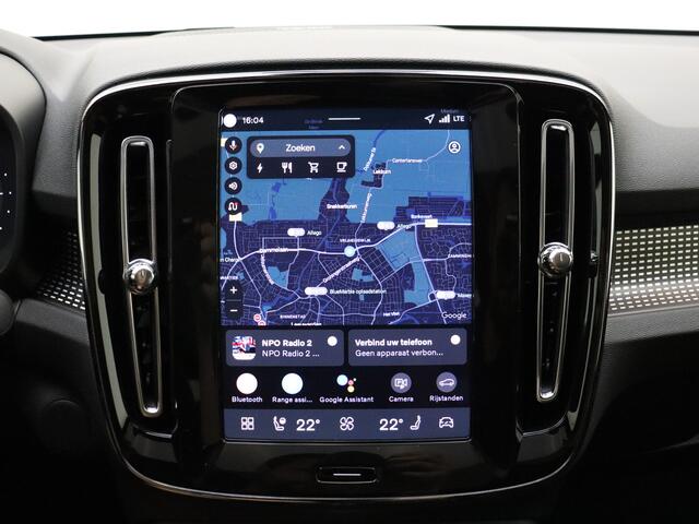 Volvo EC40 Extended Range Plus Black Edition / NIEUW / MY26 / DIRECT LEVERBAAR / NUBUCK / GETINT GLAS / 20'' / ACC / BLIS / STOEL + STUURW. VERWARMING /