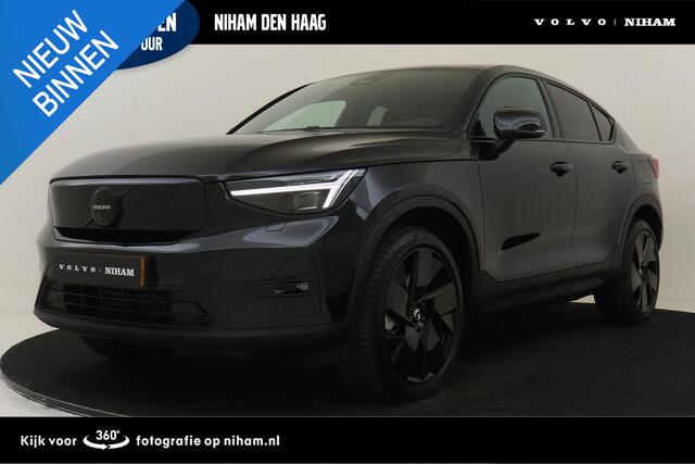 Volvo EC40 TWIN MOTOR PERFORMANCE ULTRA BLACK EDITION 82 kWh *FULL OPTIONS!* -PANO.DAK|HARMAN/KARDON|360°CAM|LIGHTING|POWER-SEATS|20"|SoH:99% *NW.PRIJS ¤64.824,-*