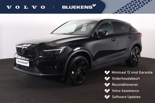 Volvo EC40 Performance Ultra Black Edition 82 kWh - IntelliSafe Assist & Surround - Harman/Kardon audio - Adaptieve LED koplampen - Verwarmde voorstoelen, stuur & achterbank - Parkeersensoren voor & achter - Elektr. bedienb. voorstoelen met geheugen links - Draadloz