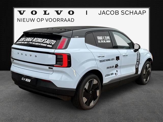 Volvo EX30 Single Motor Extended Range Plus 69 kWh / Volvo EX30 Cargo Bedrijfsauto / EX de BTW /