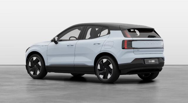 Volvo EX30 272PK Ext. Range Plus Nu van ¤45.995 Voor ¤38.495! / Adaptieve Cruise Control/ Dodehoek Detectie / Parkeersensoren voor en achter/ Achteruitrijcamera/ Warmtepomp/ Google Services/