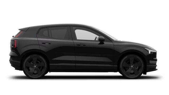 Volvo EX30 P5 Long Range Plus Black Edition Europa 69 kWh | Google | Long Range | Stoel-/Stuurverwarming | Warmtepomp | Sfeerverlichting | Draadloos Opladen Telefoon | Camera | Getint Glas | Elek. Stoelen | Park Assist | DAB | LED Koplampen | 19" LM