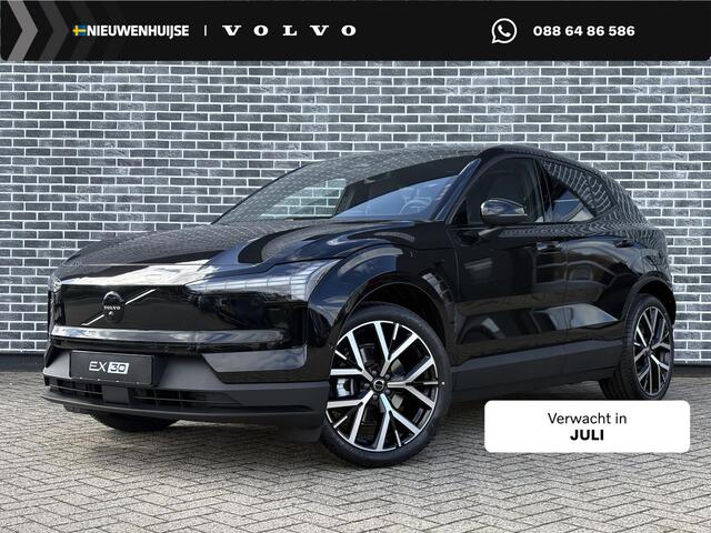 Volvo EX30 P5 Long Range Plus Black Edition Europa 69 kWh | 20" | Adaptieve Cruise Control | Parkeersensoren voor + achter | Stoel & stuurwiel verwarmd | Elektr. verstelbare voorstoelen | Harman Kardon Audio |