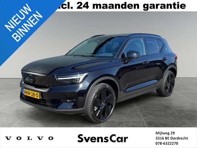 Volvo EX40 Single Motor Ext. Range Ultra Black Edition | Panoramadak | 360 graden camera | Harman/Kardon | Pixel LED |