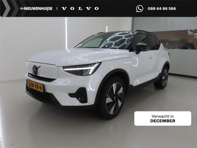 Volvo EX40 Single Motor Extended Range Ultra 82 kWh 17% Bijtelling | Panorama-schuifdak | PBlis | Adaptieve Cruise controle | Google | Stuur + Stoel verwarming | 360° Camera | VOL