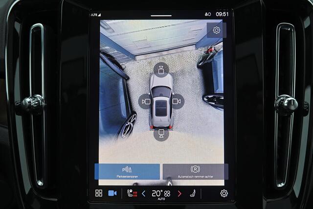 Volvo EX40 Twin Performance Ultra - Panorama/schuifdak - IntelliSafe Assist & Surround - 360º Camera - Harman/Kardon audio - Verwarmde voorstoelen, stuur & achterbank - Parkeersensoren voor & achter - Elektr. bedienb. voorstoelen met geheugen links - Draadloze tel.