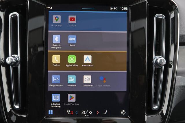 Volvo EX40 Recharge Twin Ultimate 82 kWh - Panorama/schuifdak - IntelliSafe Assist & Surround - 360º Camera - Harman/Kardon audio - Verwarmde voorstoelen, stuur & achterbank - Parkeersensoren voor & achter - Elektr. bedienb. voorstoelen met geheugen links - Warmtepo