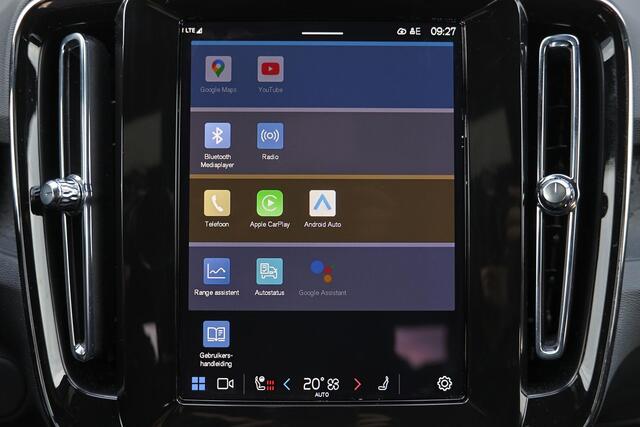 Volvo EX40 Extended Range Plus 82 kWh - IntelliSafe Assist & Surround - 360º Camera - Verwarmde voorstoelen, stuur & achterbank - Parkeersensoren voor & achter - Elektr. bedienb. bestuurdersstoel met geheugen - Draadloze tel. lader - Warmtepomp - Extra getint glas -